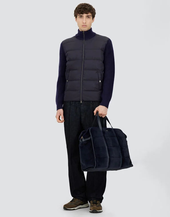  Herno Cardigan In Maglia E Nylon Imbottito Uomo - 3