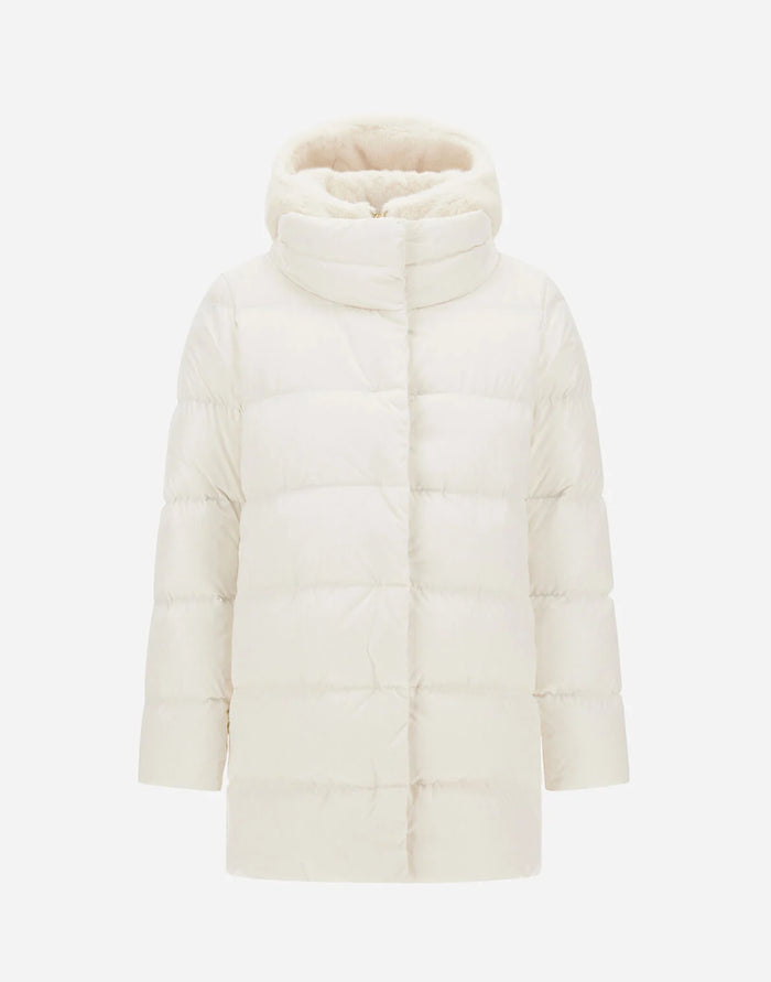  Herno Piumino A-shape In Raso Con Pettorina Donna - 3