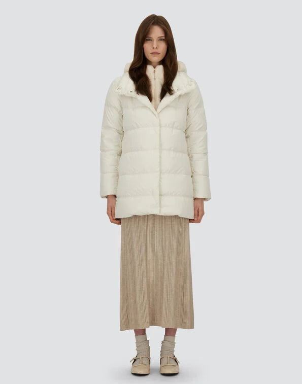 Herno Piumino A-shape In Raso Con Pettorina Donna