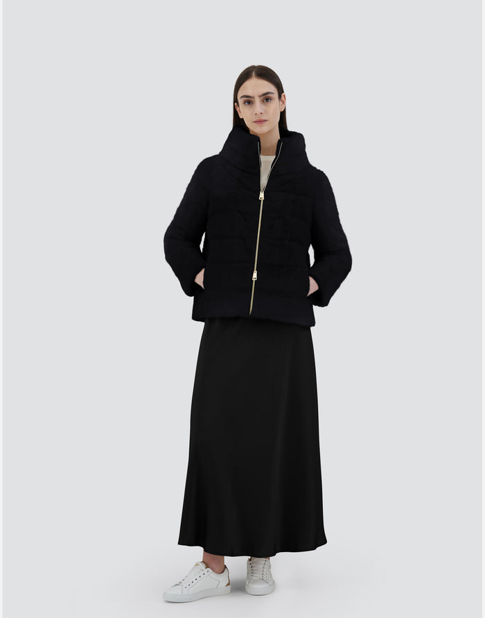 Herno Cappa Piumino In Faux Fur Donna