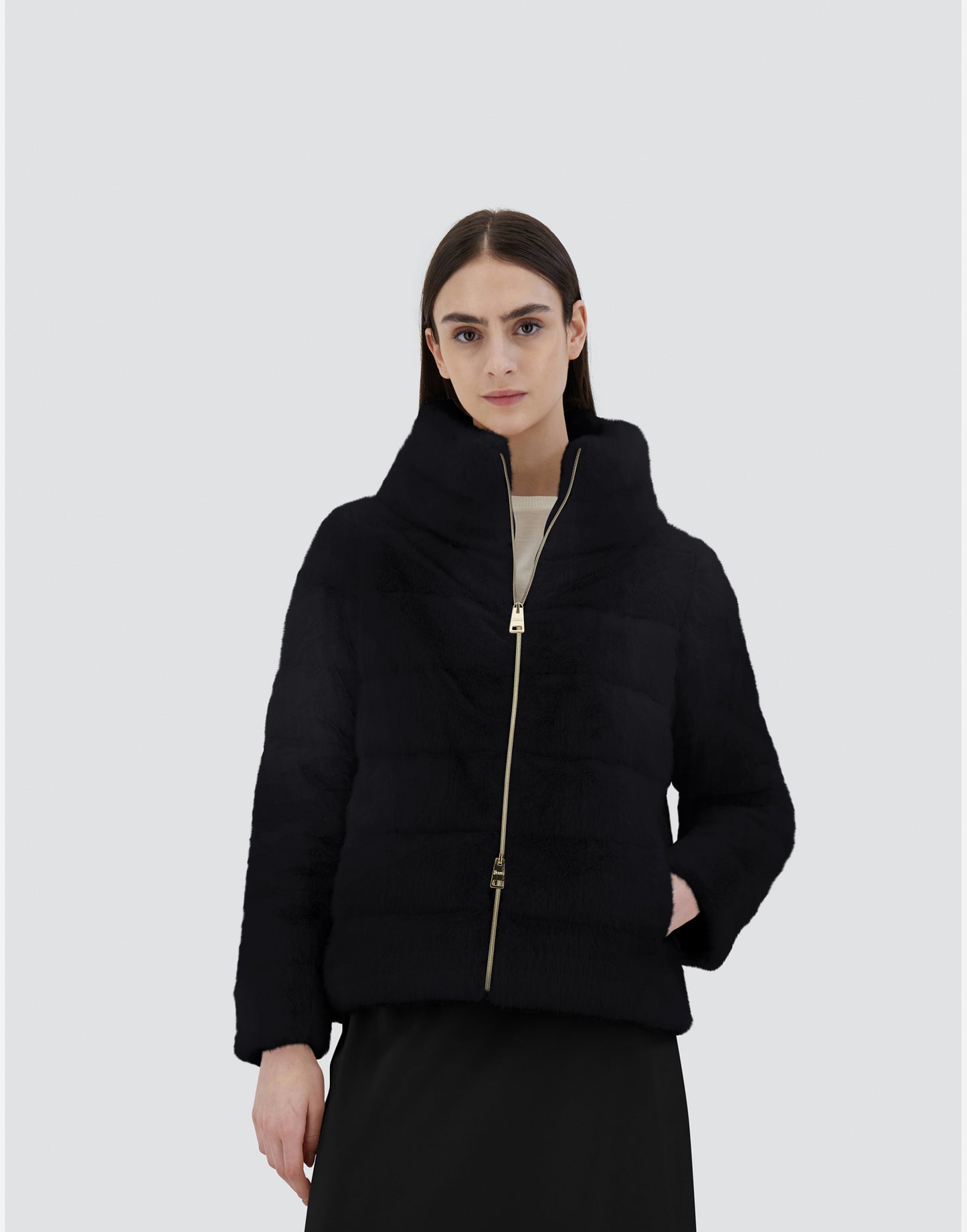  Herno Cappa Piumino In Faux Fur Donna - 2