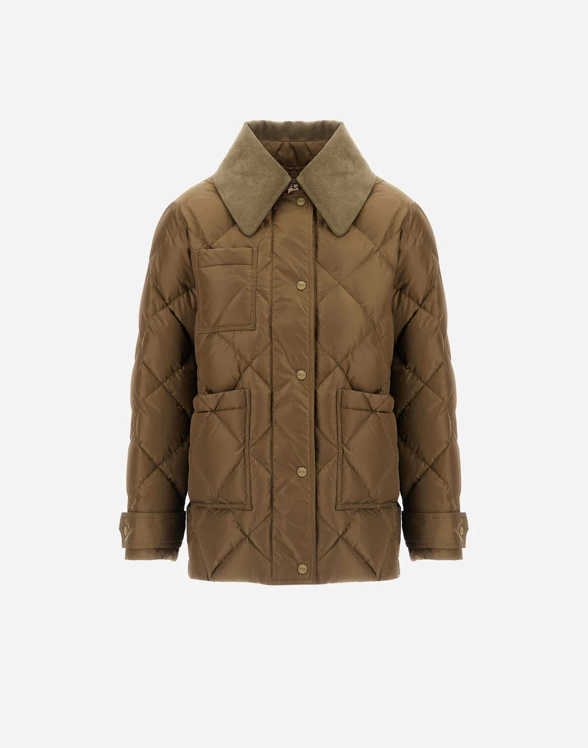  Herno Piumino Parka Corto Con Dettagli Donna - 1