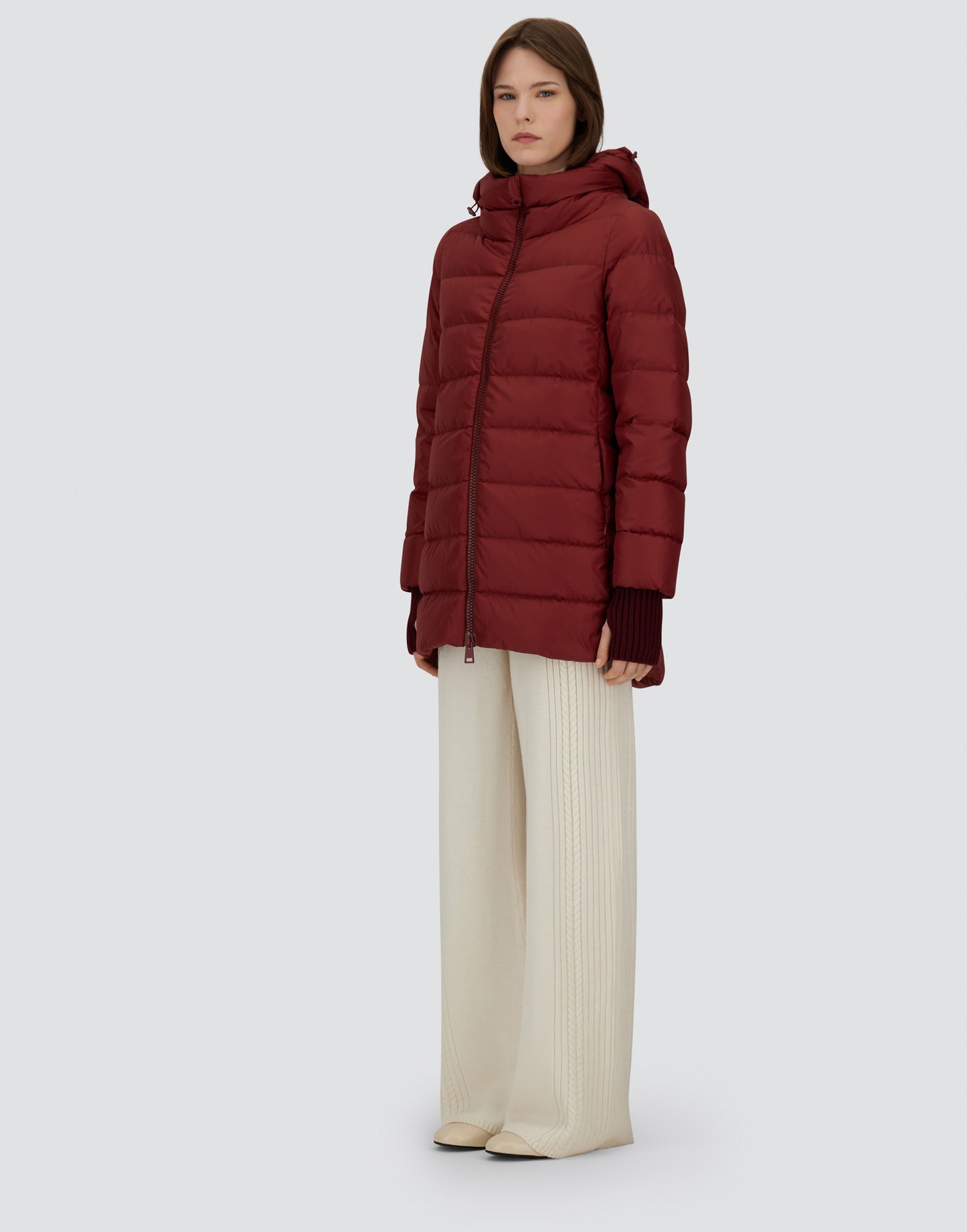  Herno Piumino A-shape Chamonix Rosso Rosso Donna - 9