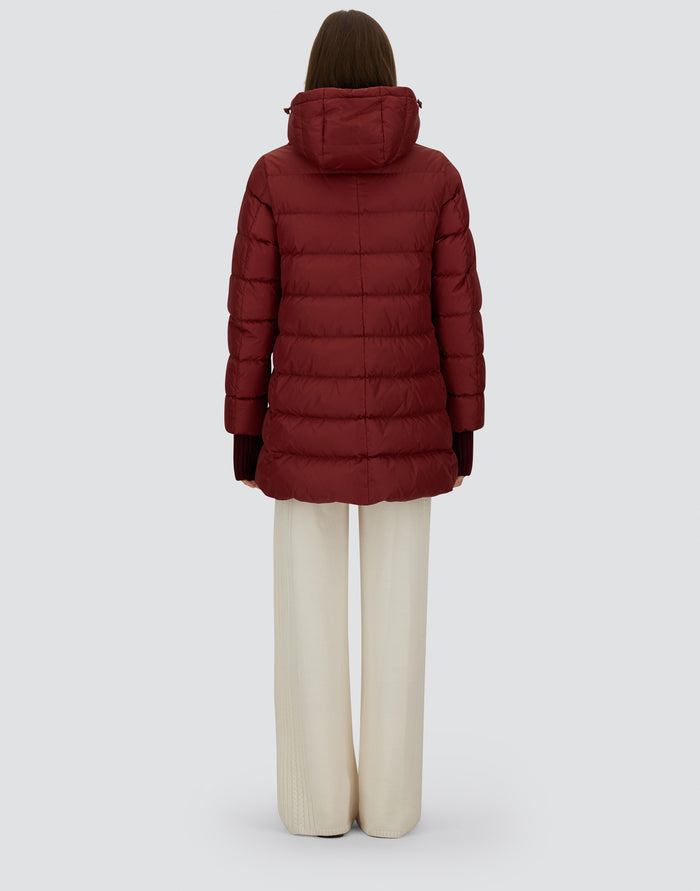  Herno Piumino A-shape Chamonix Rosso Rosso Donna - 4