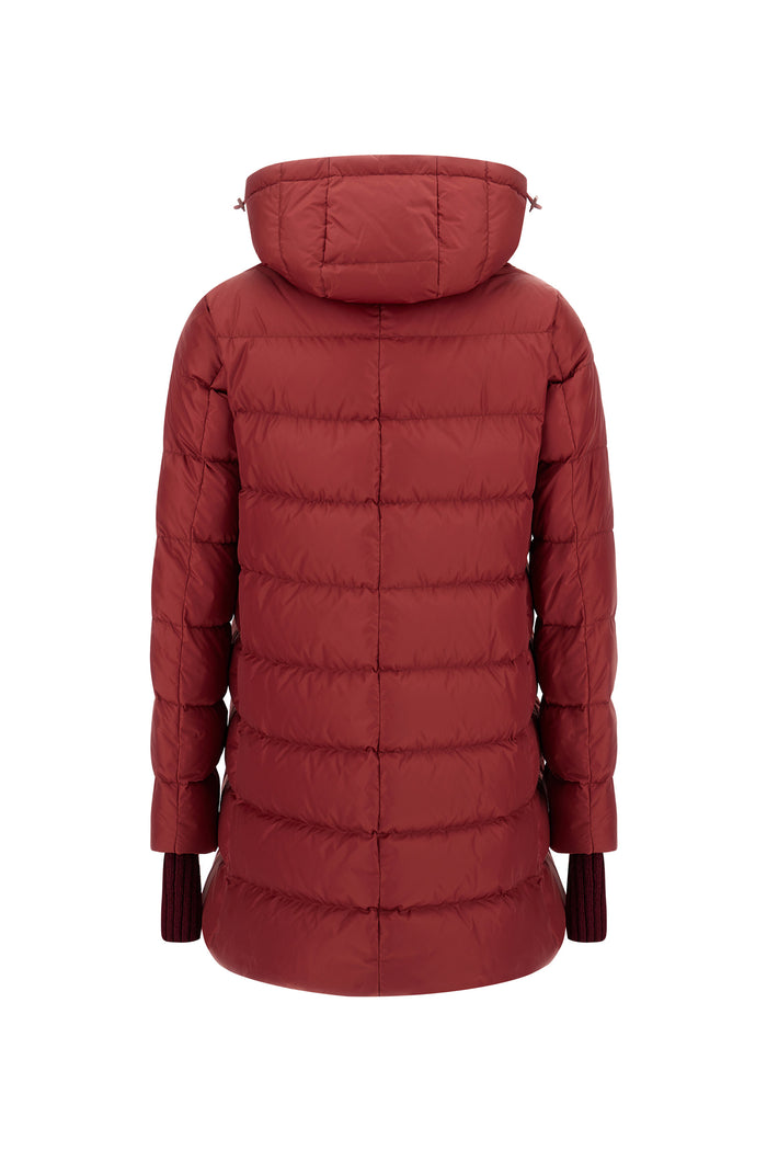  Herno Piumino A-shape Chamonix Rosso Rosso Donna - 7