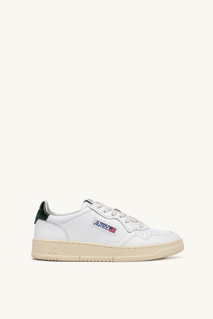 Autry Sneakers Medalist Low Man Leat Leat Bianco Uomo