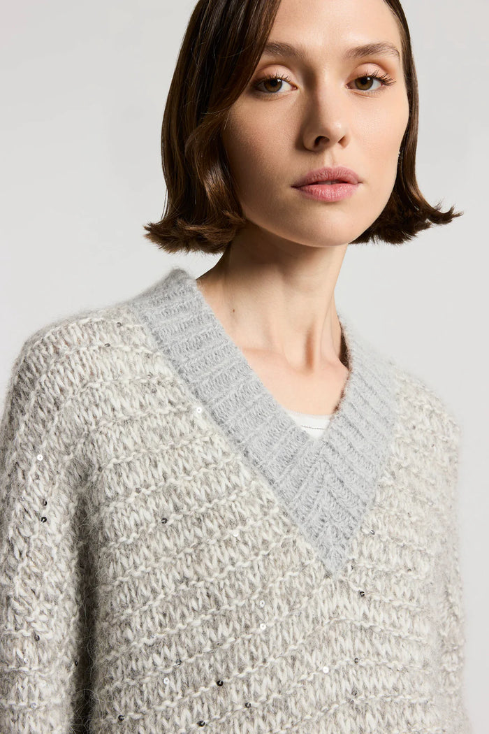 Peserico Maglia Filato Muline Donna-2