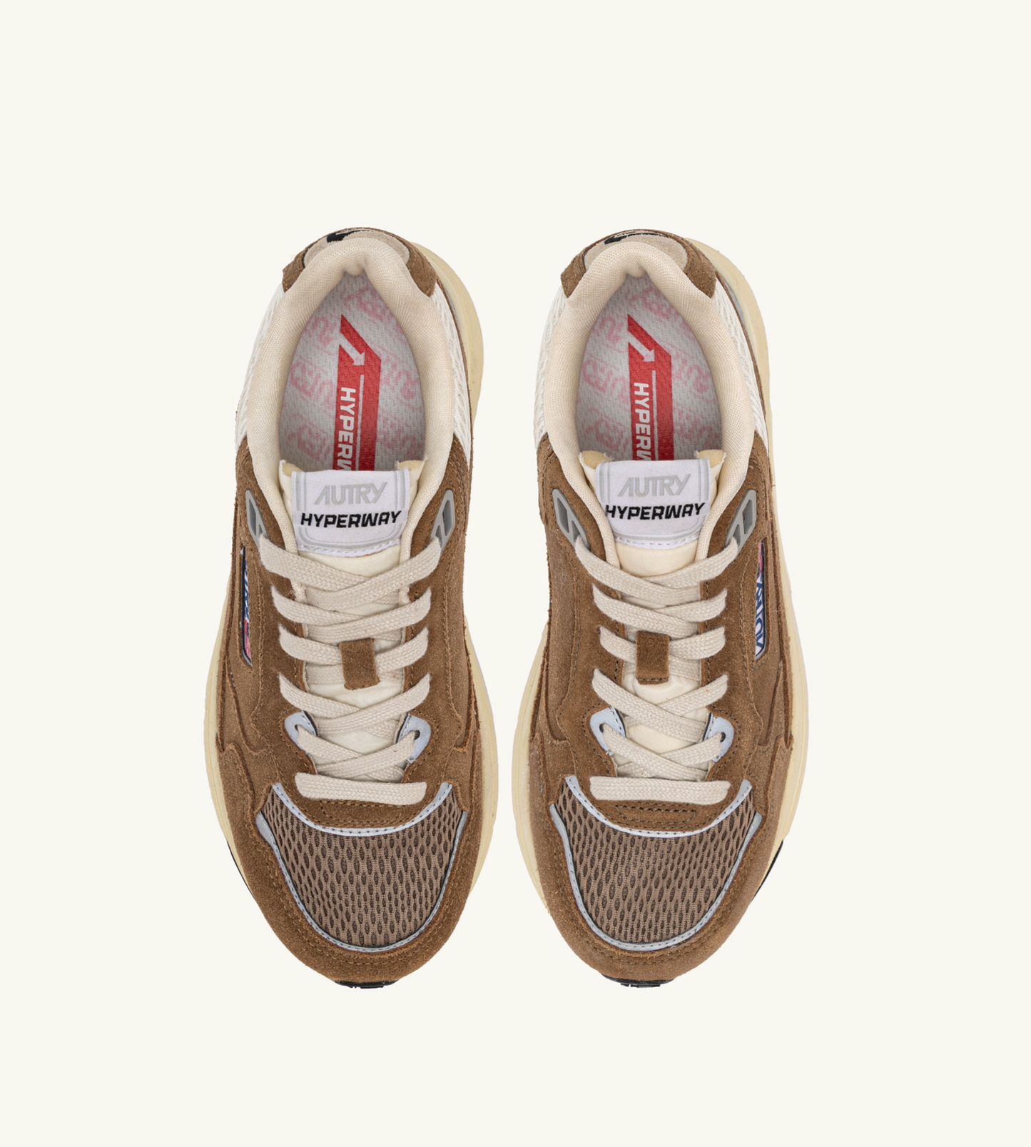  Autry Sneakers Hyperway Low Man Suede Mesh Uomo - 3