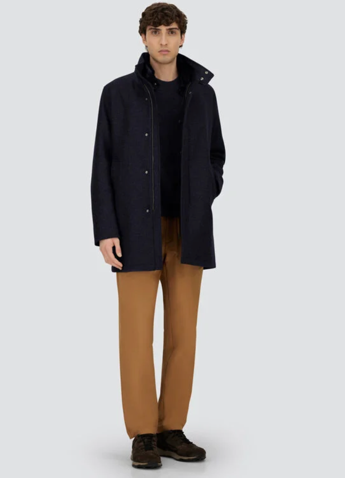 Herno Cappotto Con Collo In Ecopelliccia Uomo-2