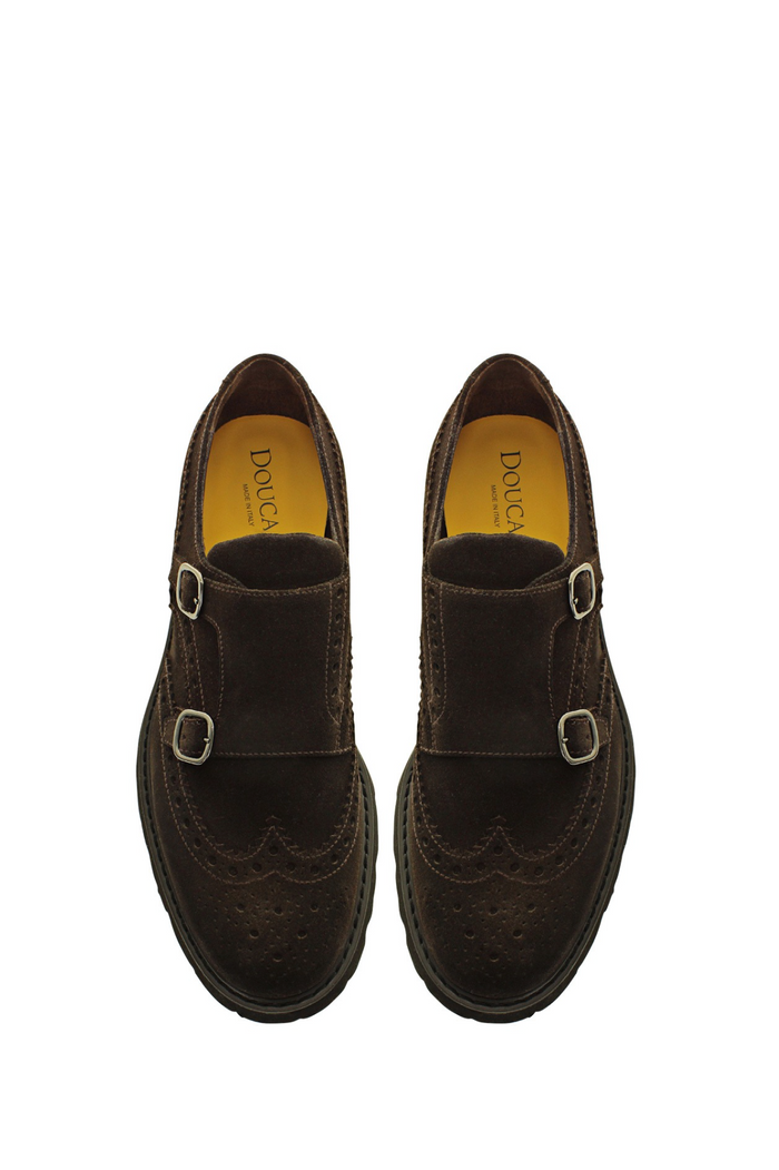  Doucal's Scarpa Double Buckle Coda Di Rondine Uomo - 3