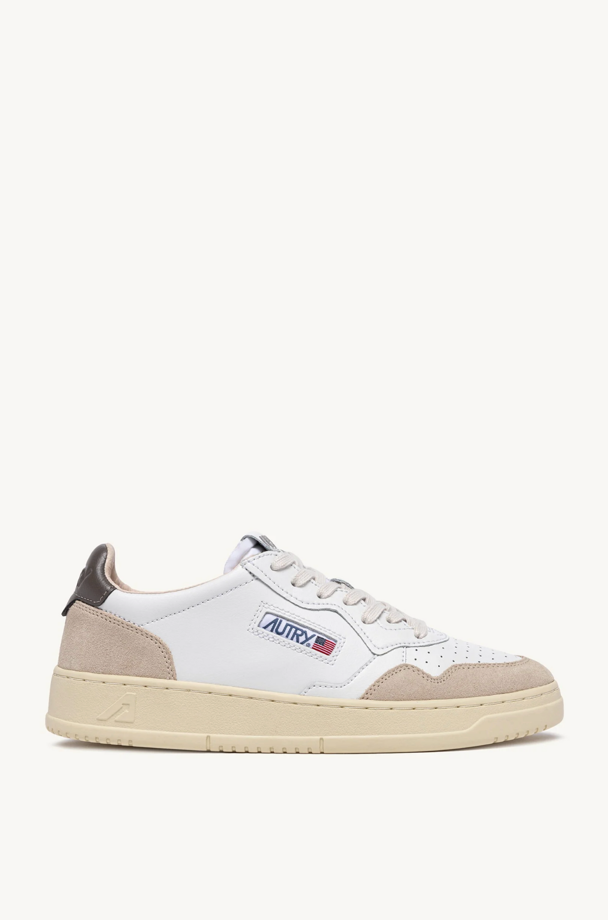  Autry Sneakers Medalist Low Man Leat Suede Bianco Bianco Uomo - 1