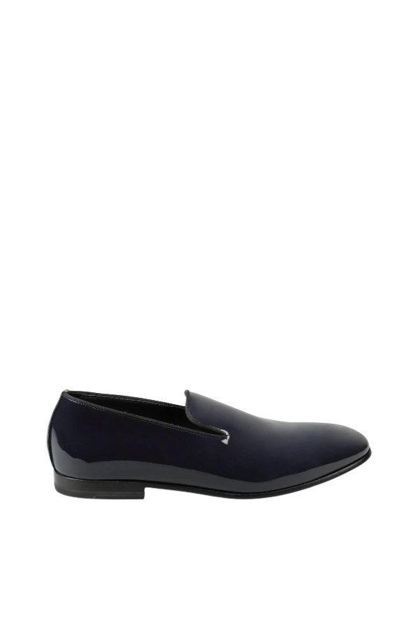 Doucal's Mocassino in Vernice Blu Uomo 88082-18320