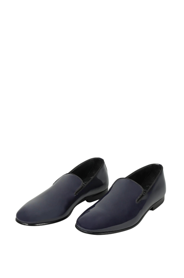 Doucal's Mocassino in Vernice Blu Uomo 88082-18320-2