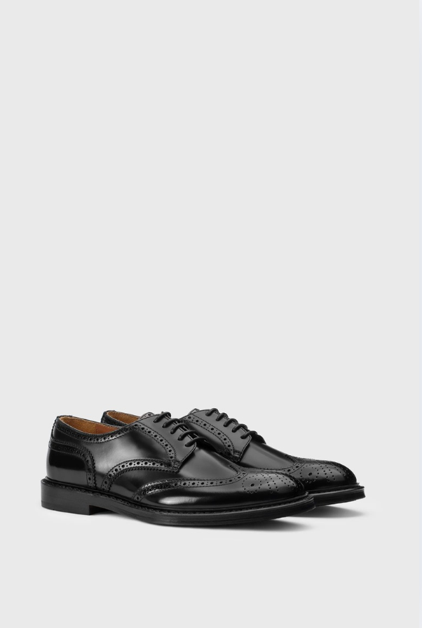  Doucal's Derby Half Wing Horse Nero Nero Uomo - 2