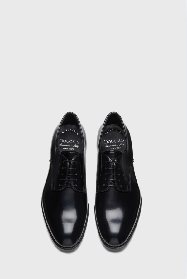  Doucal's Scarpa Derby Skin Nero Nero Uomo - 3
