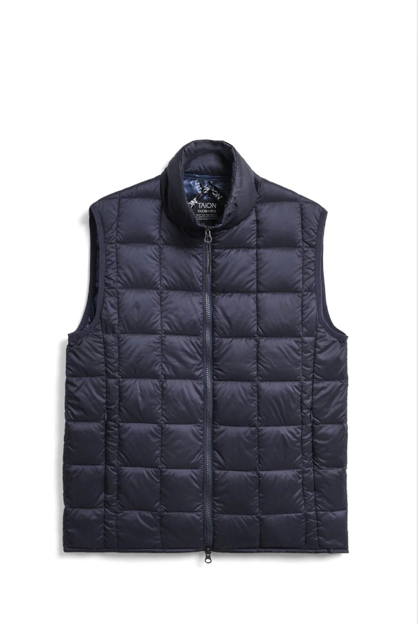 Taion Gilet Zip Collo In Piedi Uomo