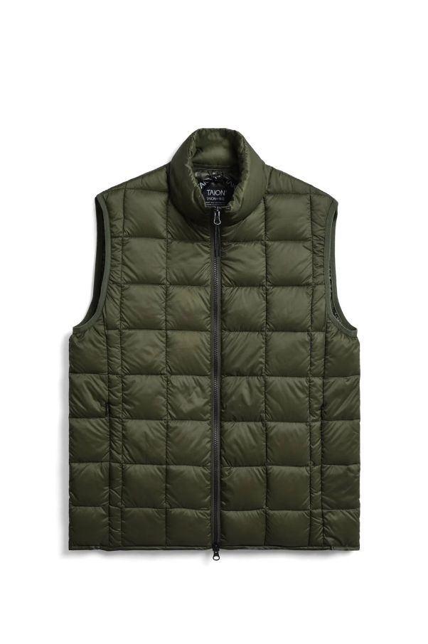 Taion Gilet Zip Collo In Piedi Uomo