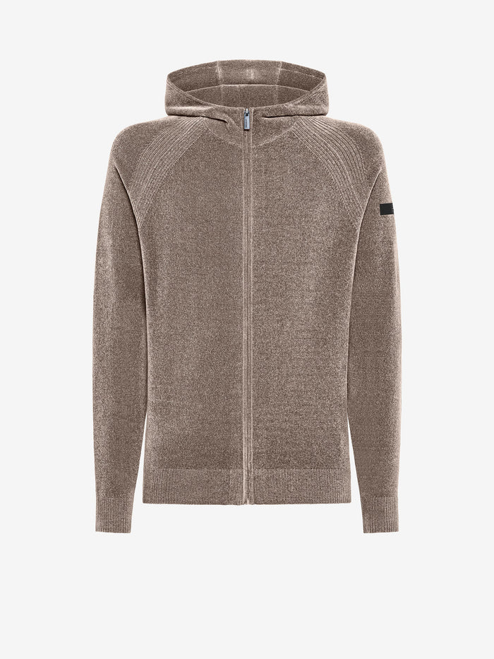Rrd Velvet Hood Zip Knit Uomo