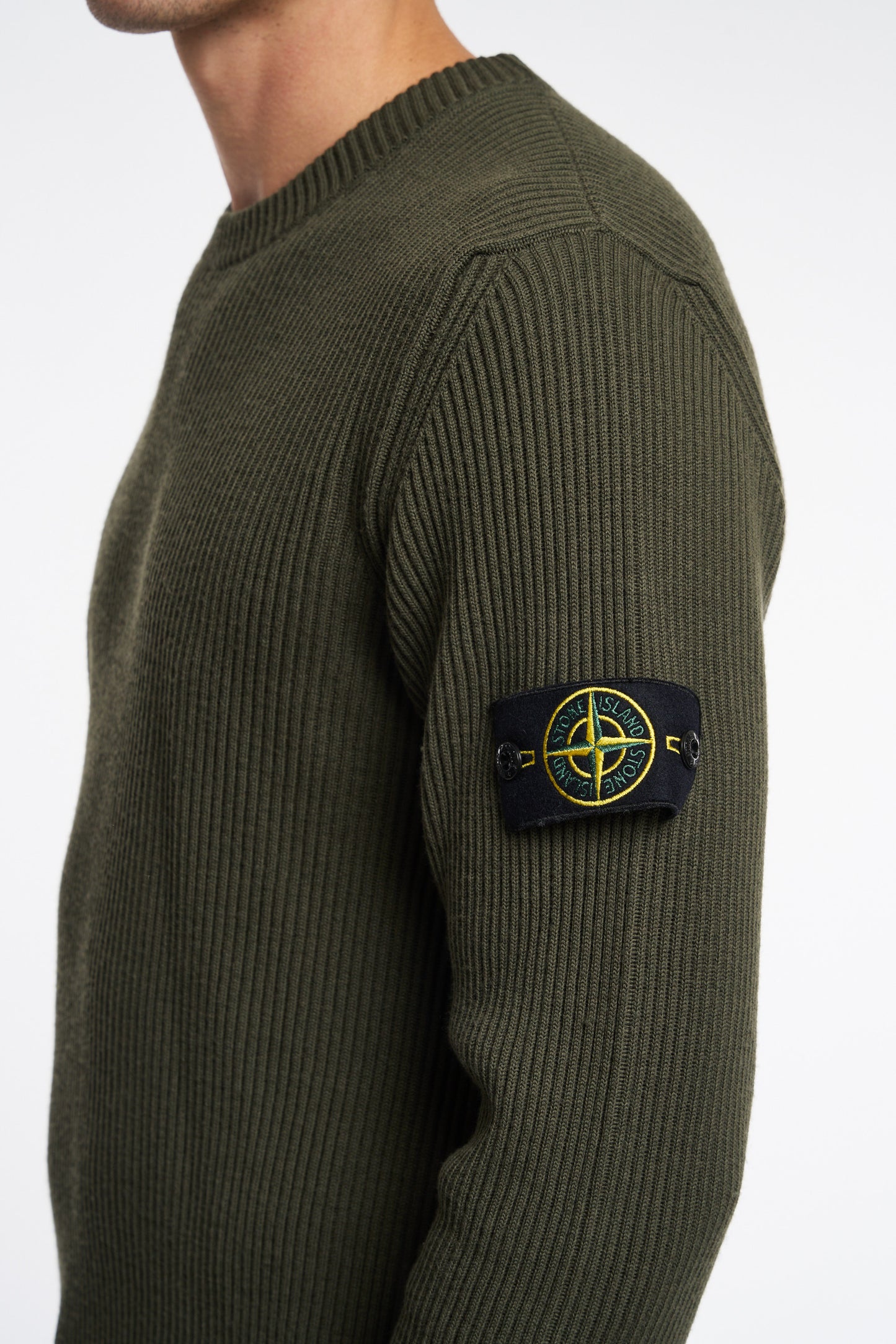  Stone Island Maglia Costa Inglese Gircollo Verde Verde Uomo - 5