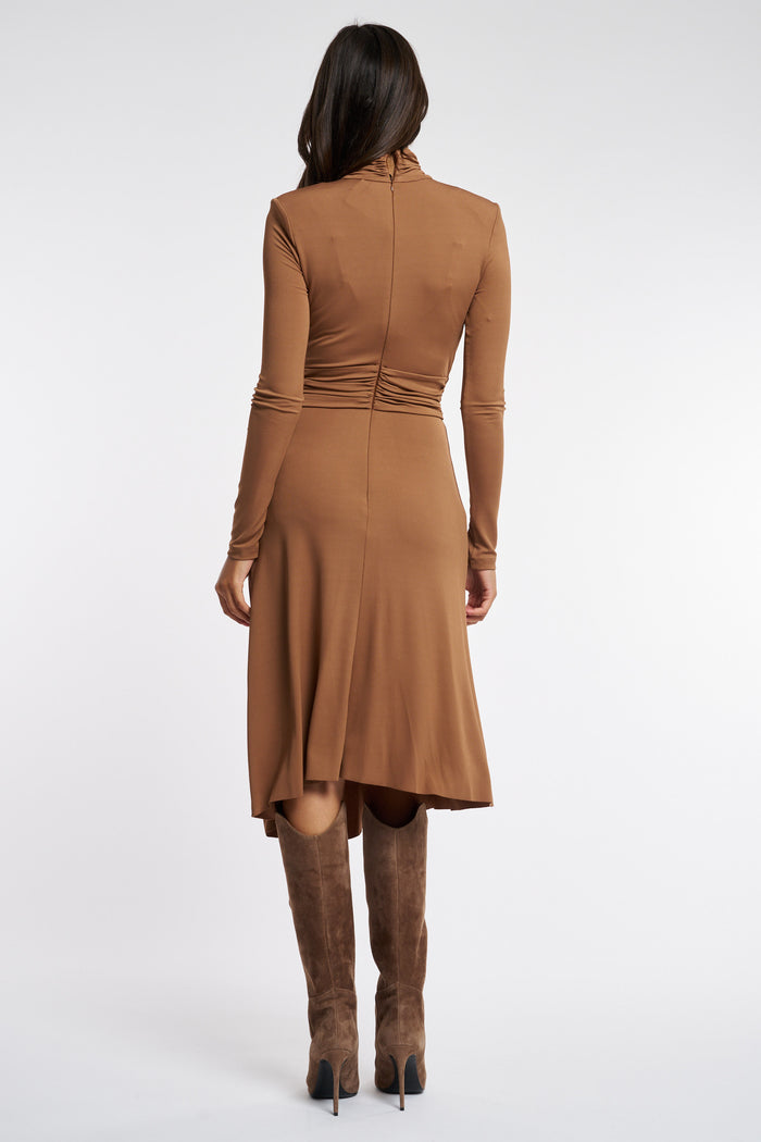  Elisabetta Franchi Women's Multicolor Dress Marrone Donna - 4