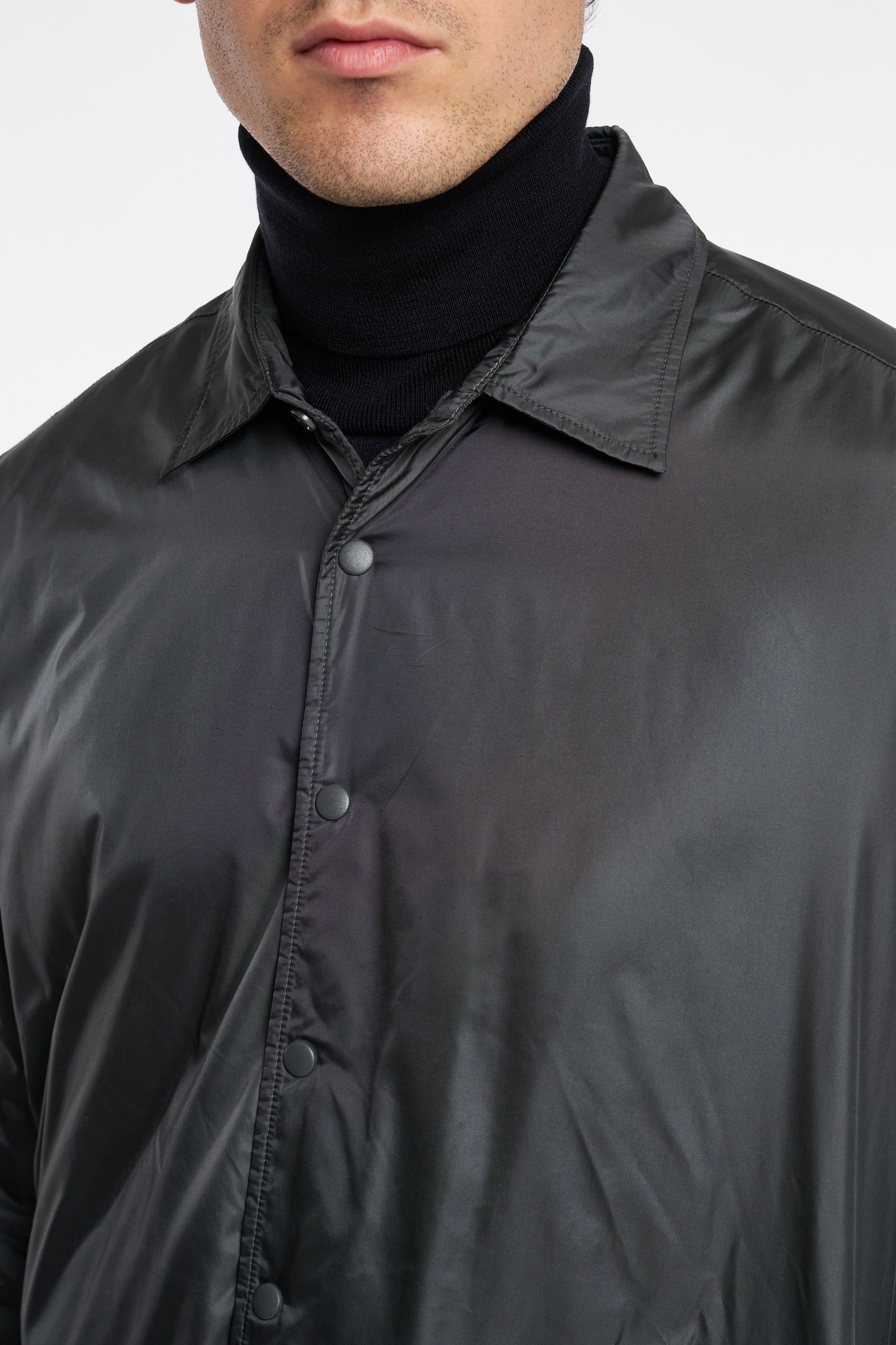  Aspesi Gray Re-shirt Jacket Grigio Uomo - 5