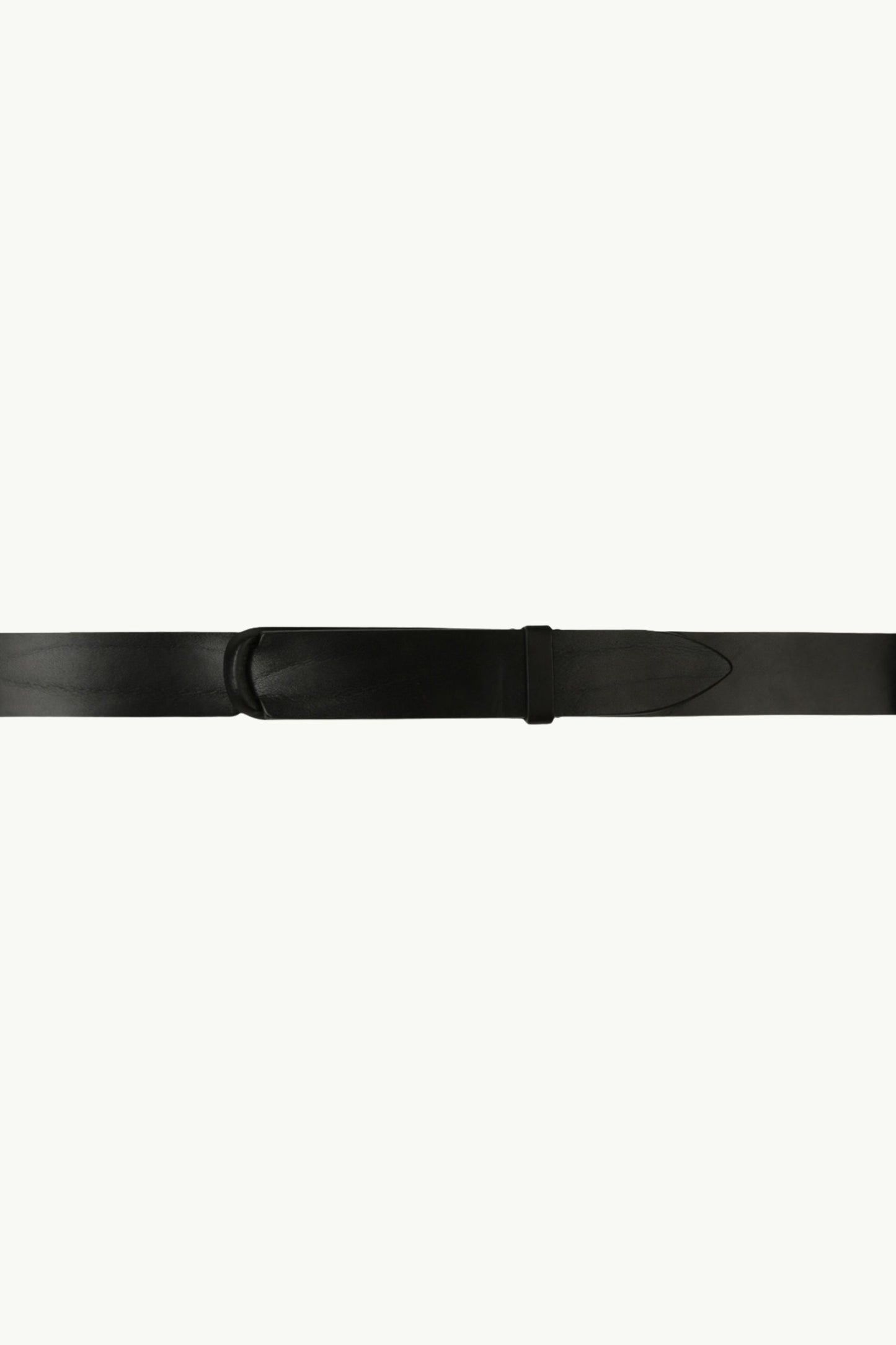  Orciani Cintura Nobuckle Bull Cuoio E Tessuto Nero - 1