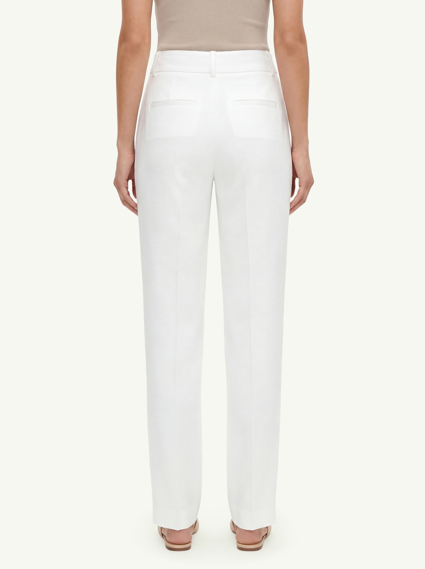  Peserico Pantalone Twill Fluido Bianco - 4