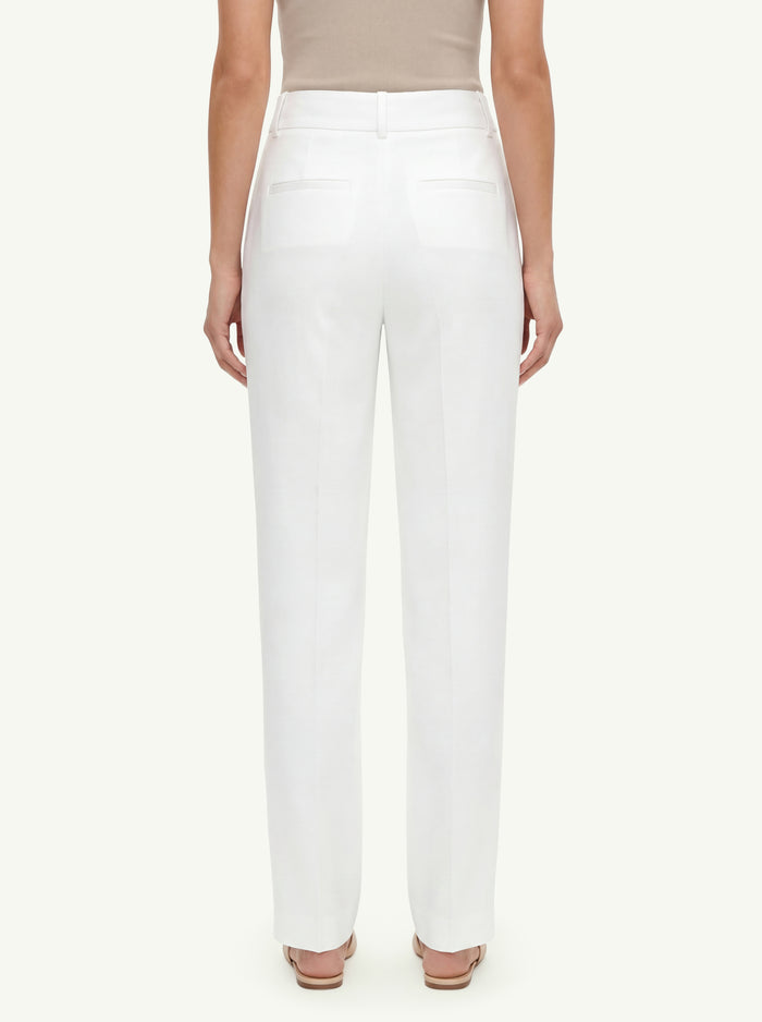  Peserico Pantalone Twill Fluido Bianco - 4