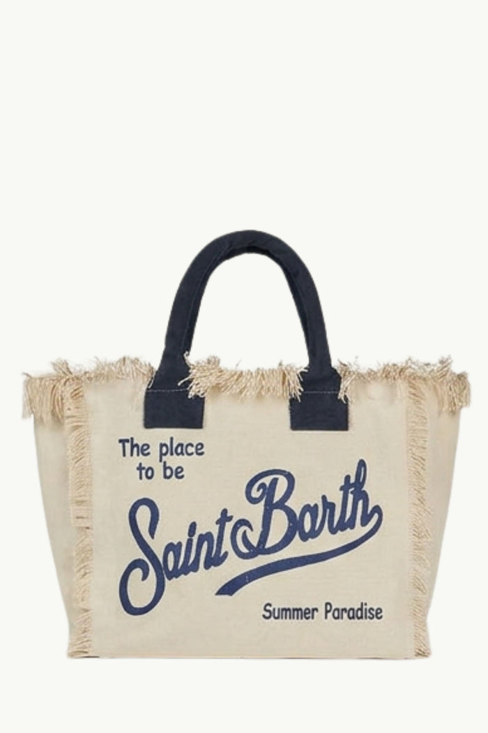  Mc2 Saint Barth Acc. Borsa Canvas Bianco - 3