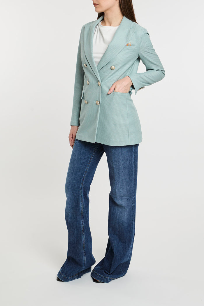  Circolo 1901 Cotton Jacket Multicolor Azzurro Donna - 2