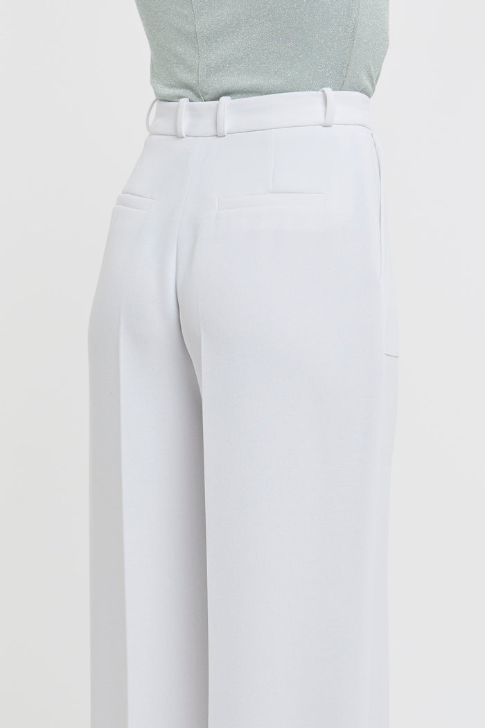  Elisabetta Franchi Trousers 100% Pl White Bianco Donna - 2