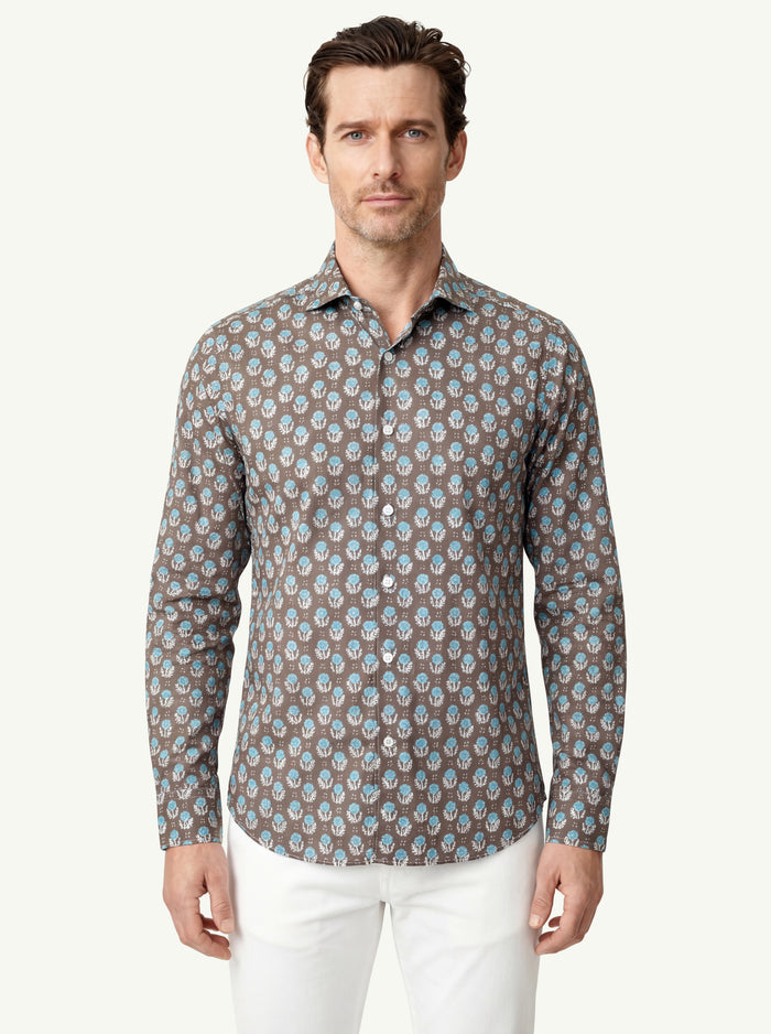  Fedeli Sean Ml Panamino Stampato Dis Marrone - 3