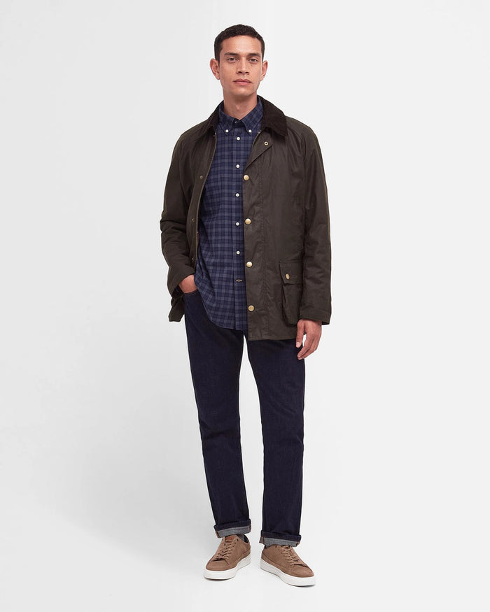 Barbour Ashby Wax Jacket Uomo-2