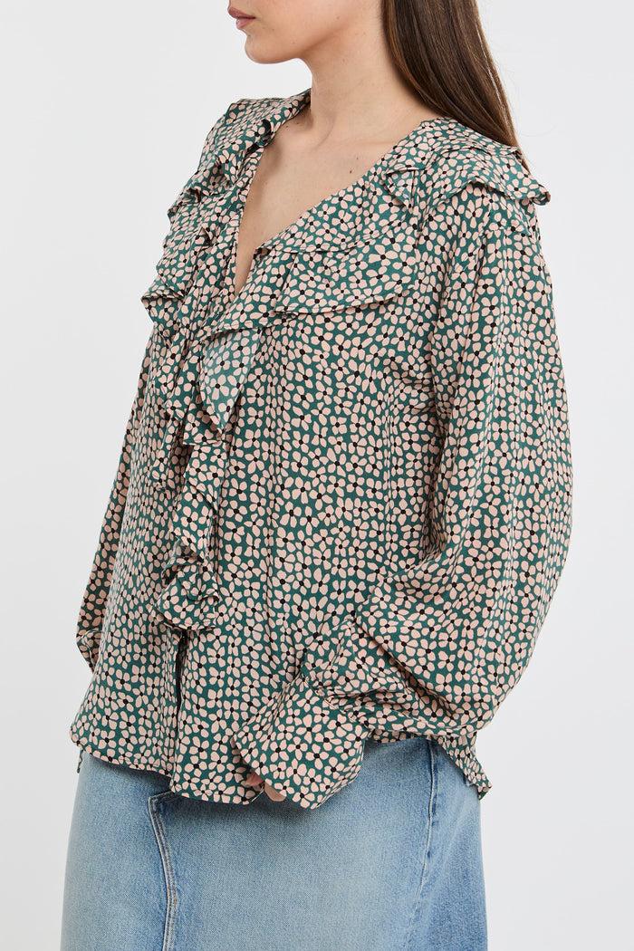  Equipment Femme Camicia Antara 100% Se Verde Rosa Donna - 3