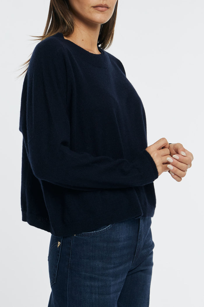  Verybusy Crew Neck Over Blue Woman Blu Donna - 10