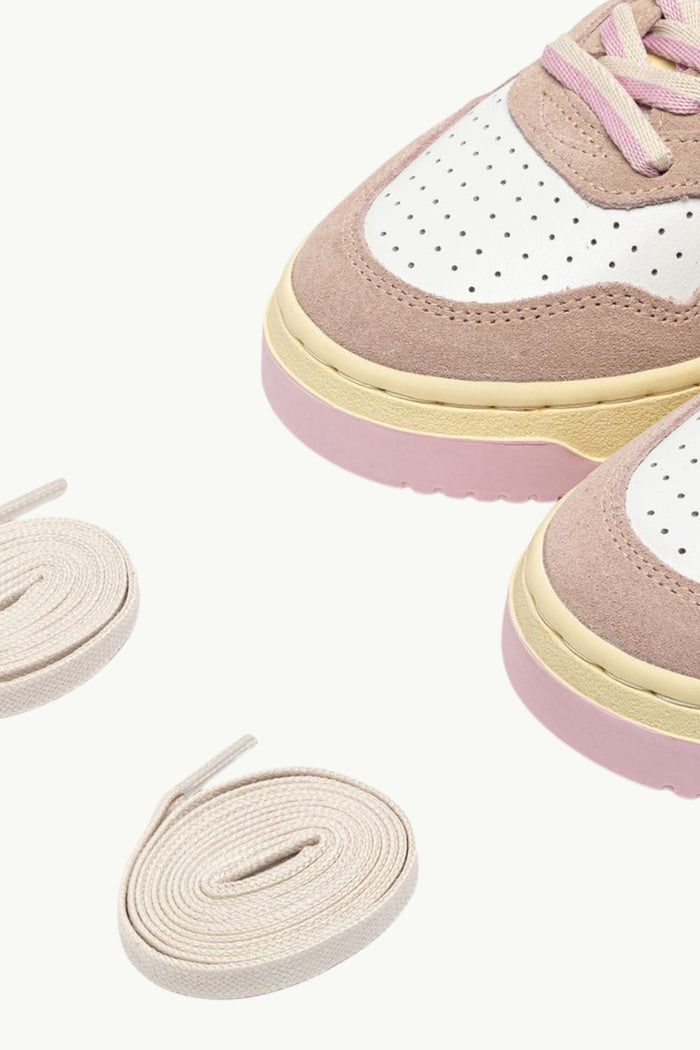  Autry Medalist Low Wom Leat Suede Beige - 7