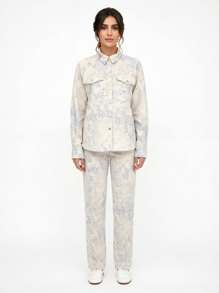  Forte_forte Pantalone 5 Tasche Vita Alta Denim Nontiscordardim Bianco - 5