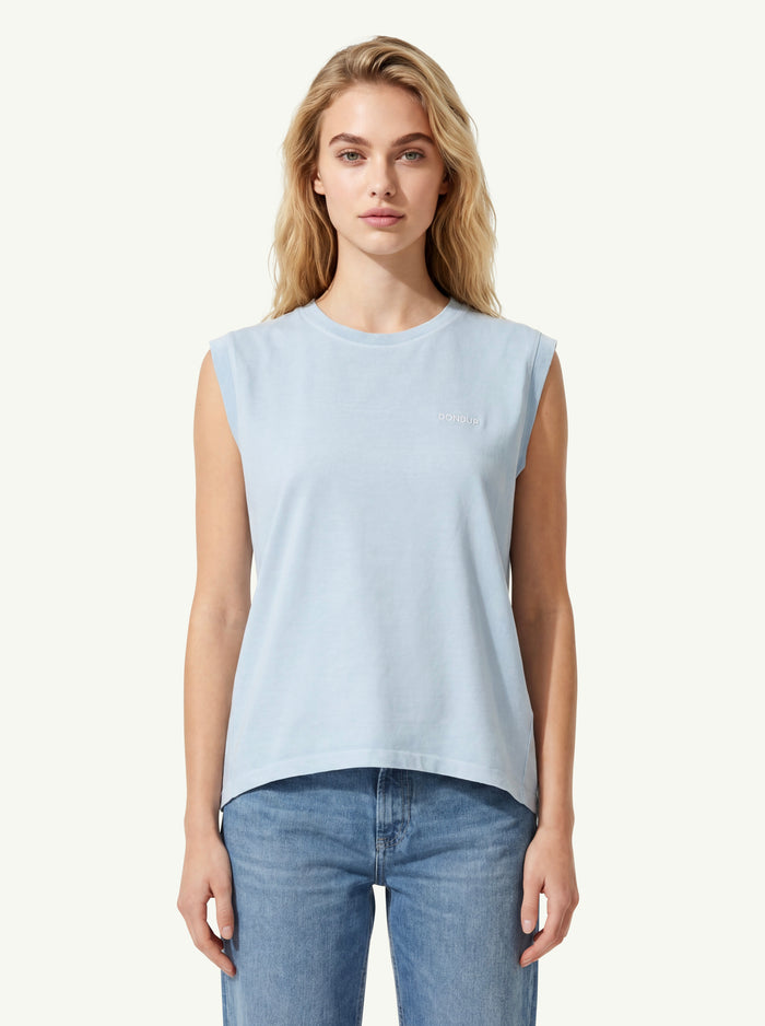  Dondup T-shirt Girocollo Azzurro - 3