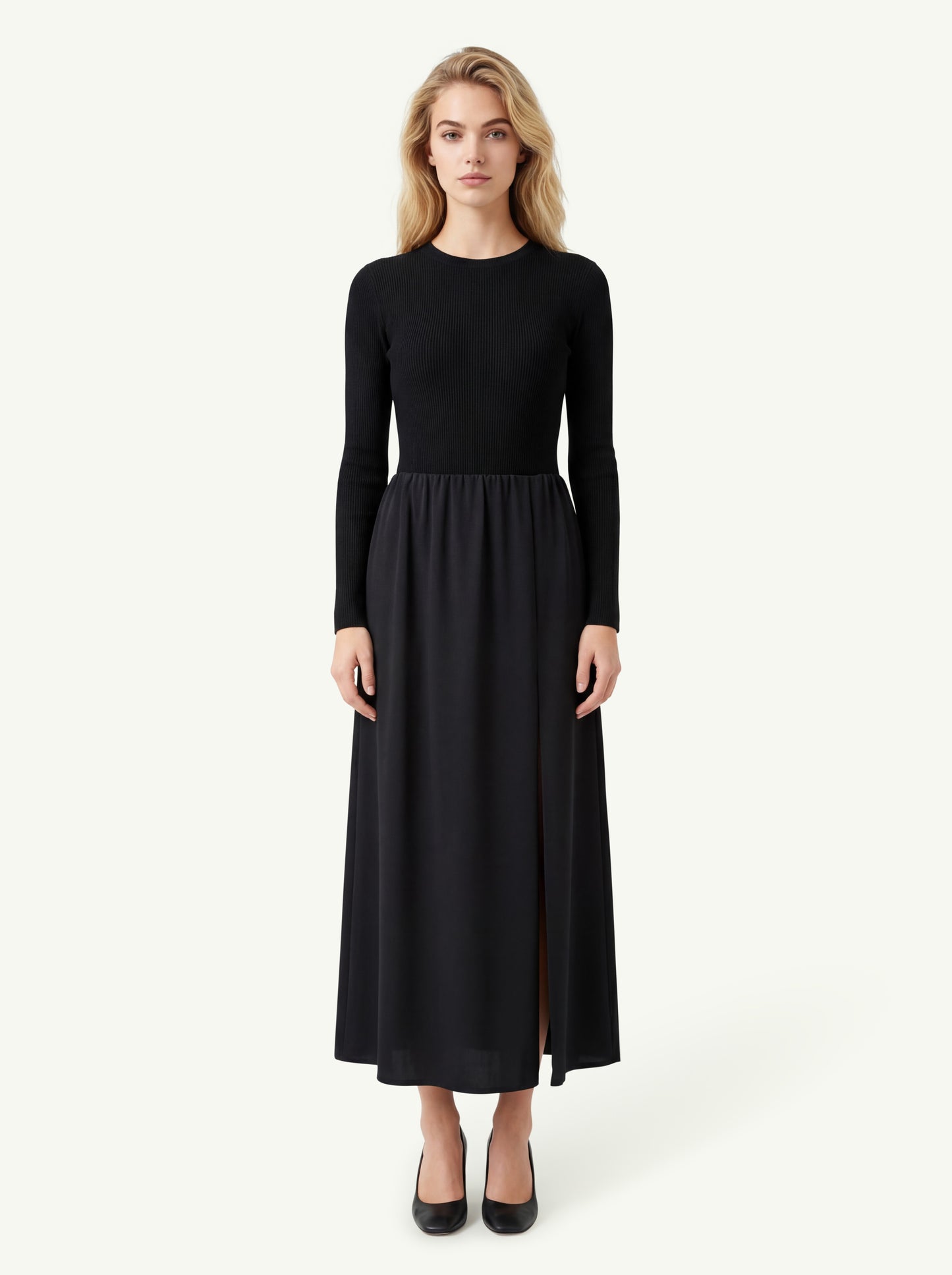 Max Mara Weekend Gonna In Jersey Nero - 1
