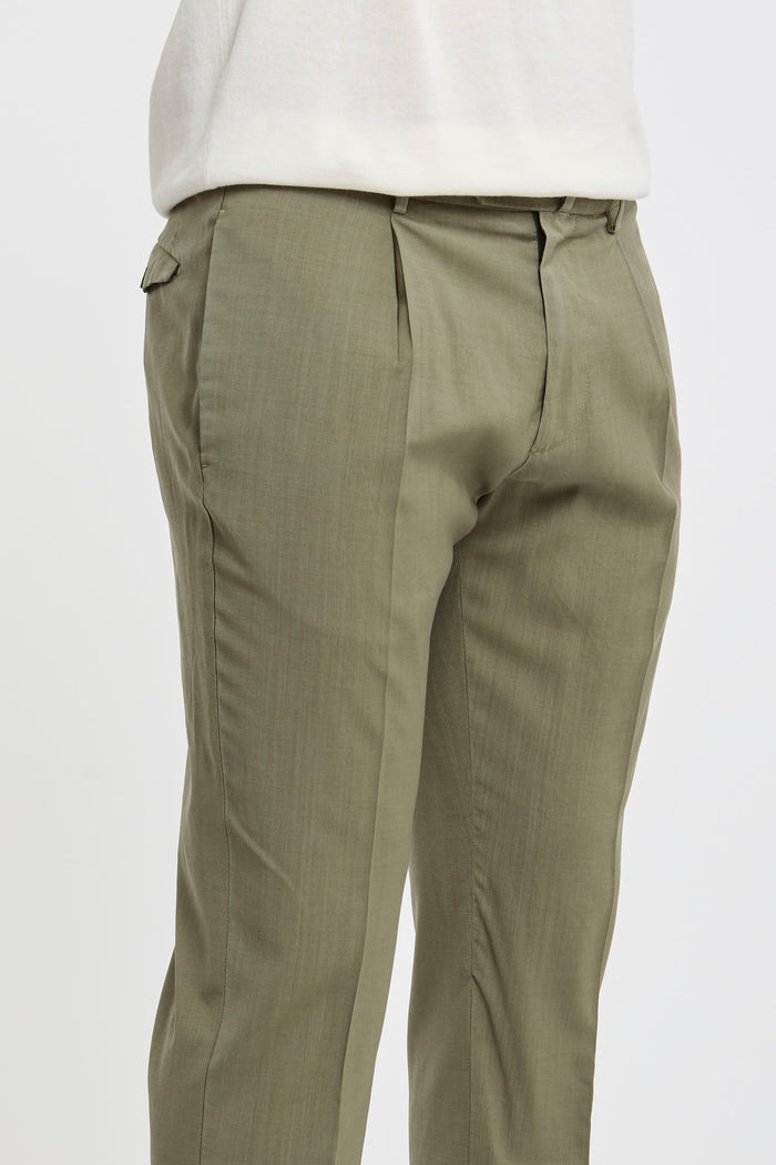  Santaniello Trousers 100% Wo Multicolor Verde Uomo - 4