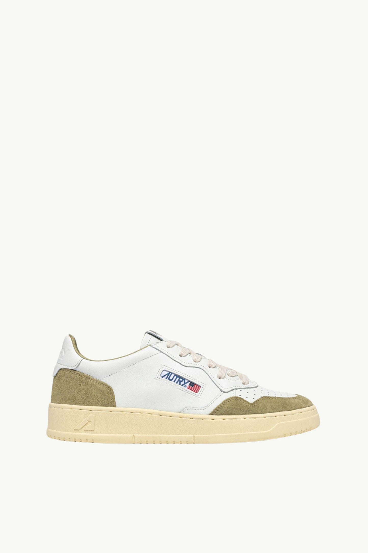  Autry Medalist Low Wom Leat Suede Bianco - 1