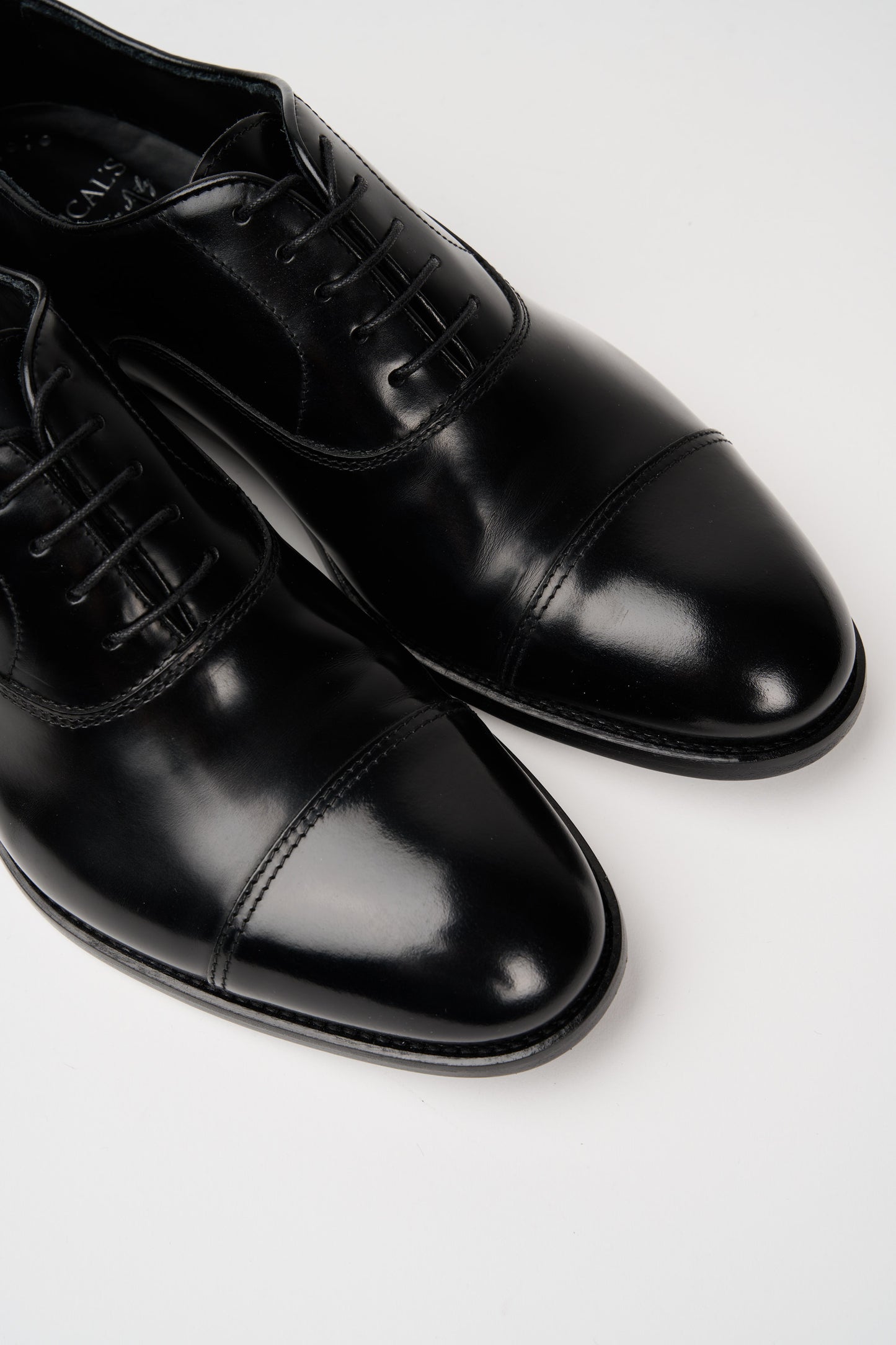  Doucal's Scarpa Oxford Cap Toe Old Nero 89061-18854 Nero Uomo - 7