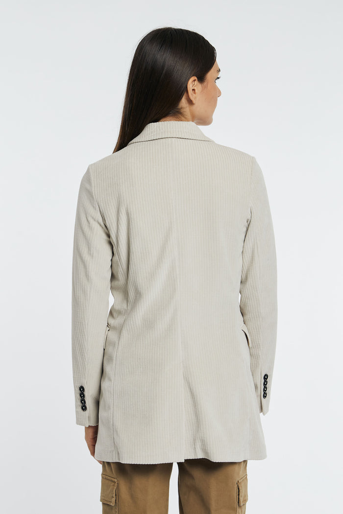  Circolo 1901 White Double Breasted Jacket For Women Bianco Donna - 4