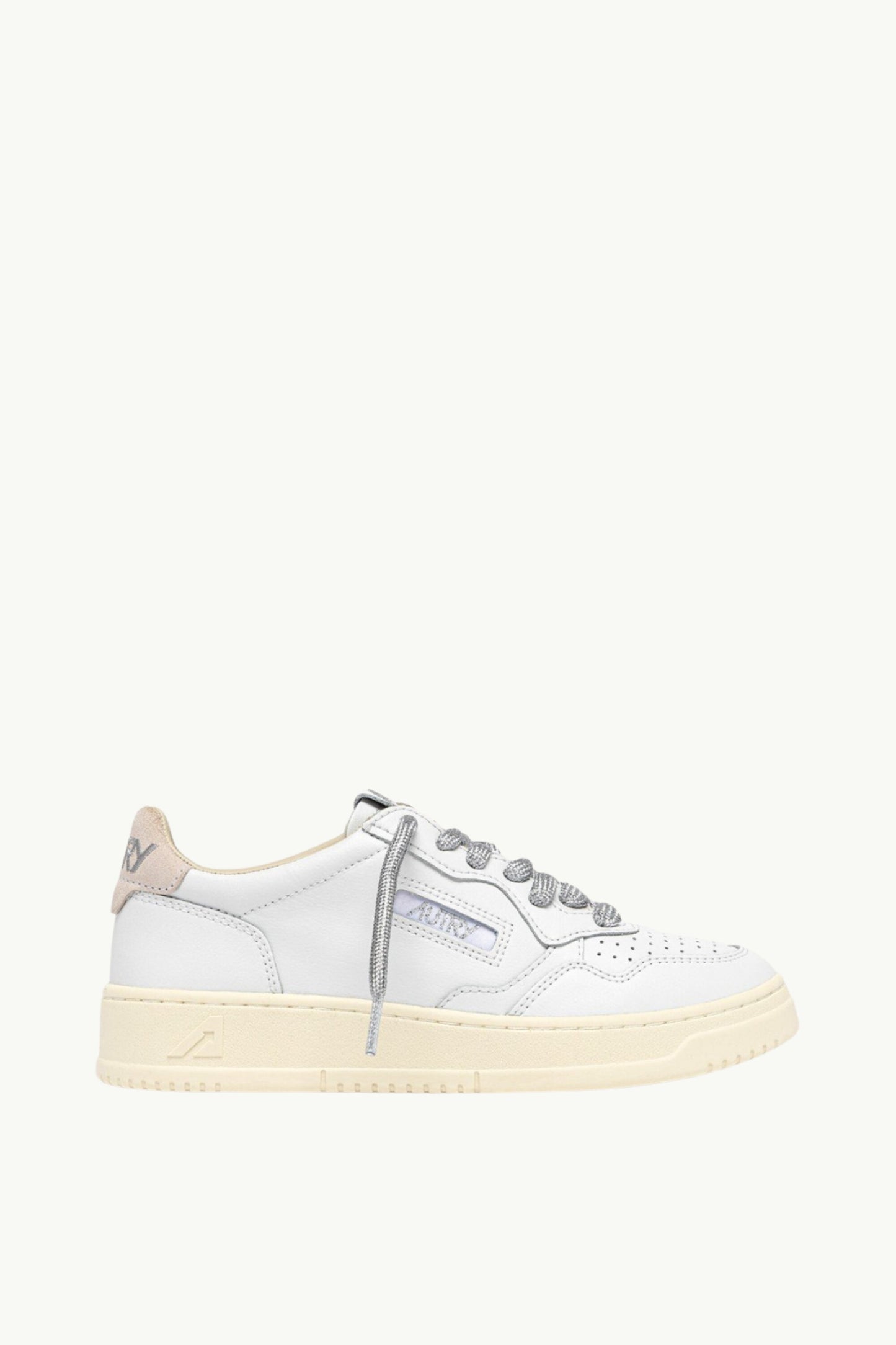  Autry Medalist Low Wom Leat Swoll Bianco - 1