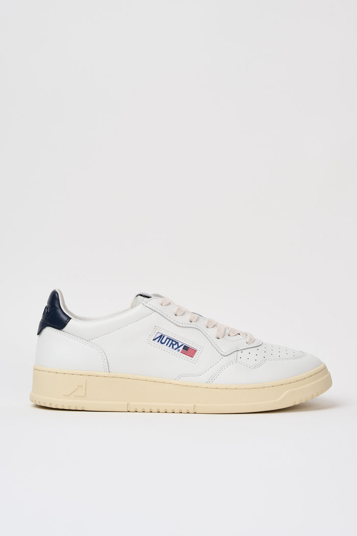 Autry Sneakers Medalist Low Man Leat Leat Bianco Uomo