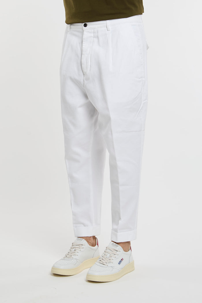 Dondup Adam Trousers 100% CO White-2