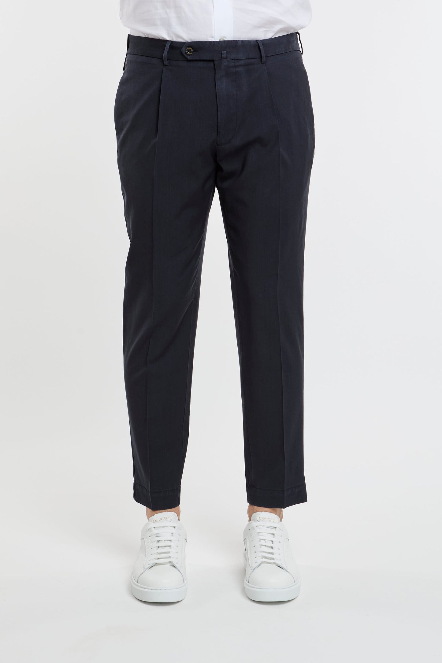  Santaniello Trousers Multicolor 100% Wo Blu Uomo - 1