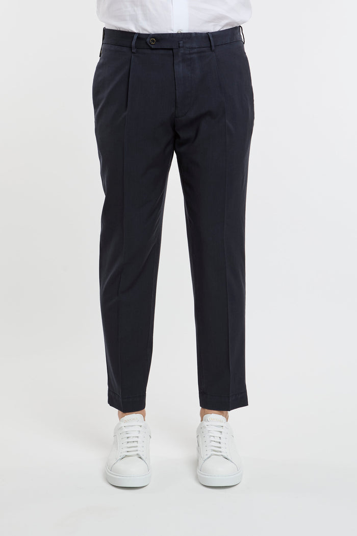  Santaniello Trousers Multicolor 100% Wo Blu Uomo - 1