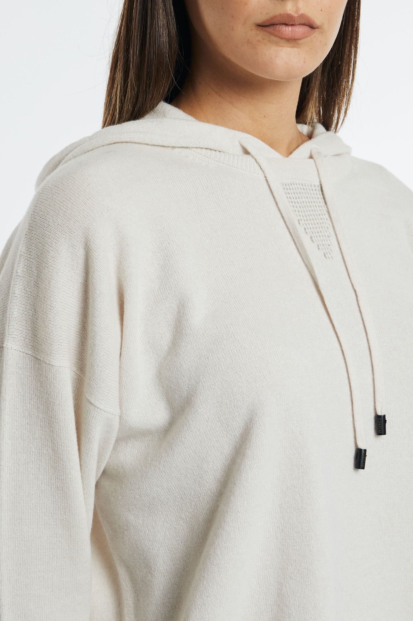  Peserico Maglia In Lana Seta E Cashmere Grigio Grigio Donna - 6