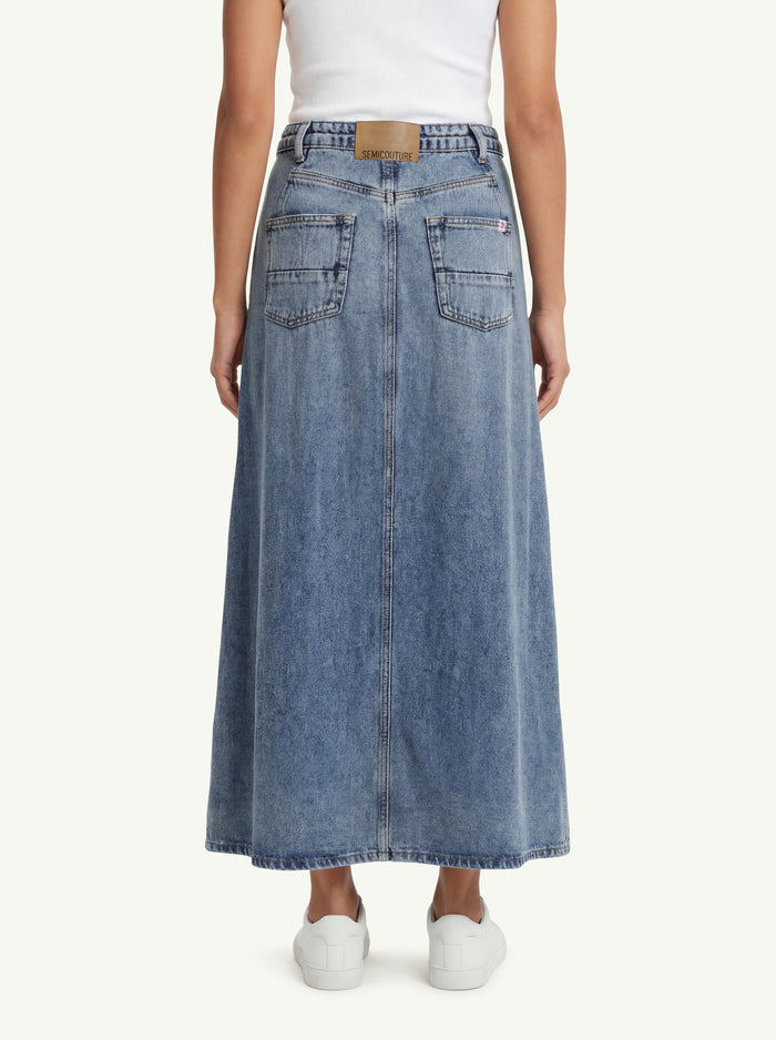  Semi-couture Gonna Letizia Blu - 4